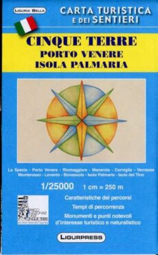 Guida e carta dei sentieri Cinque Terre Porto Venere Isola Palmaria